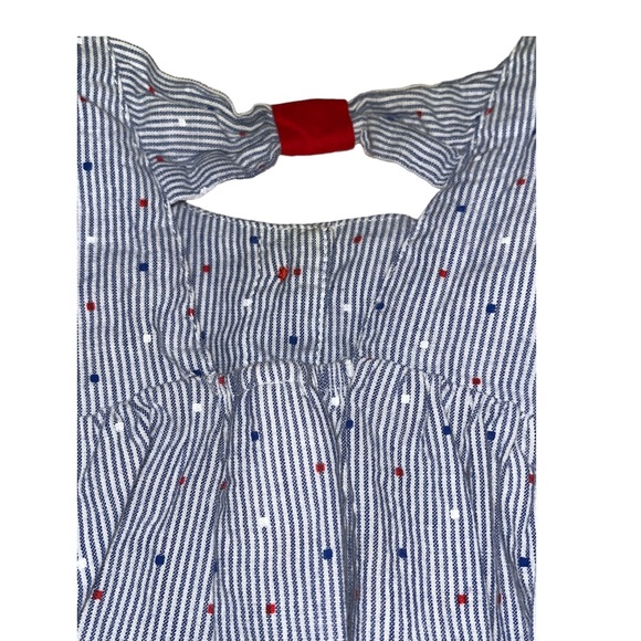 Cat & Jack • RED|WHITE|BLUE Striped & Polka Dot Design Onesie - Picture 8 of 11